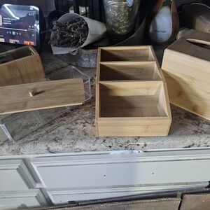 The Spring Shop Natural Bamboo Organizer